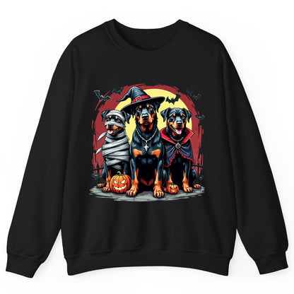 Rottweiler Halloween Costumes rottweiler Sweatshirt Black product mockup