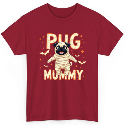 Pug Mummy pug T-Shirt Cardinal Red product mockup