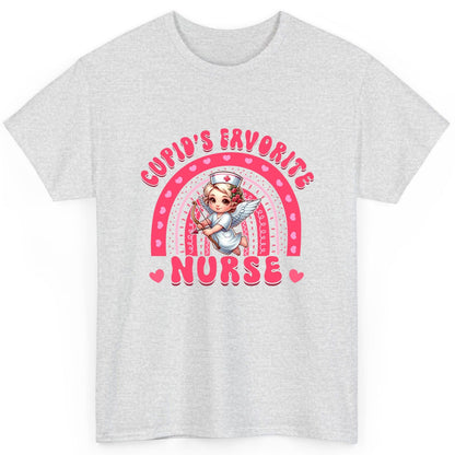 Cupid's Favorite Nurse nurse T-Shirt Ash product mockup
