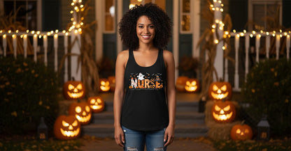 Nurse Halloween Tank Top Black lifestyle mockup