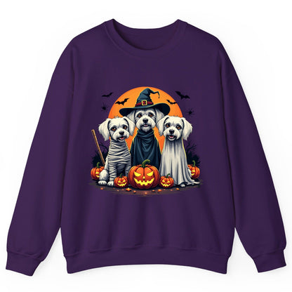 Halloween Dogs Costumes Halloween dogs Sweatshirt Purple product mockup