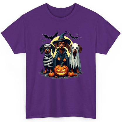 Dachshund Halloween Costumes dachshunds T-Shirt Purple product mockup