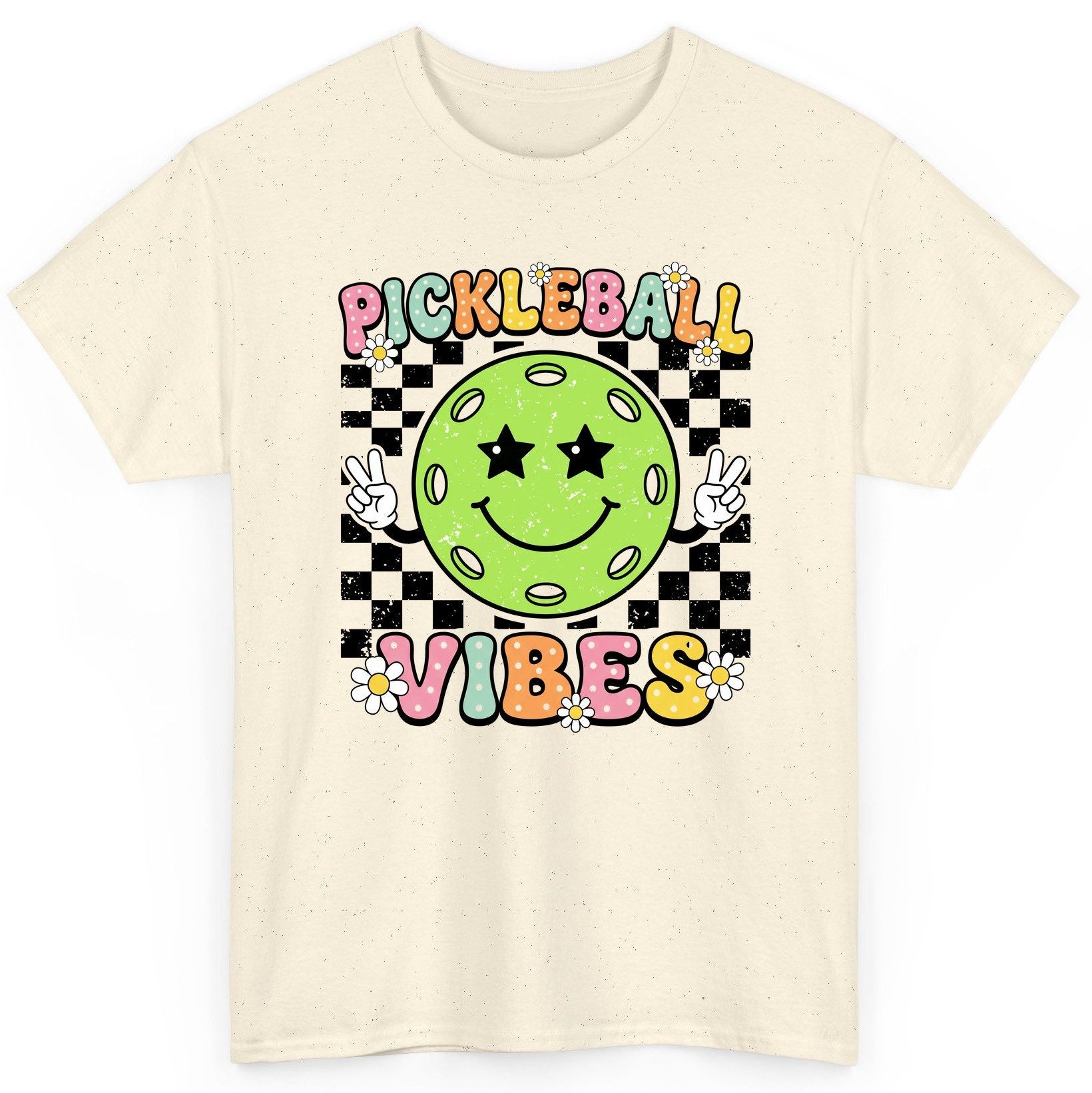 Pickleball Vibes pickleball T-Shirt Natural product mockup
