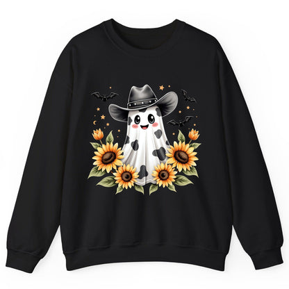 Cowboy Ghost Sunflowers cowboy ghost Sweatshirt Black product mockup