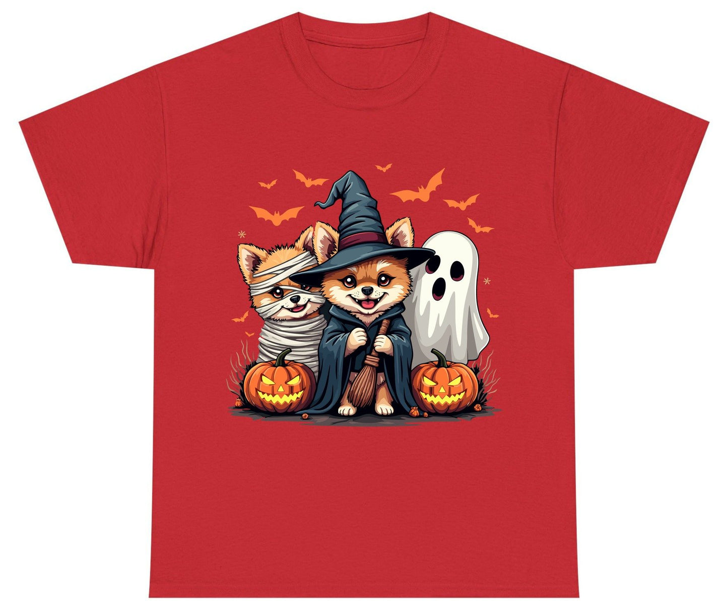 Cute Halloween Corgi Dogs Halloween corgis Youth T-Shirt Red product mockup