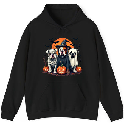 Halloween Bulldogs Costumes Halloween bulldogs Hoodie Black product mockup