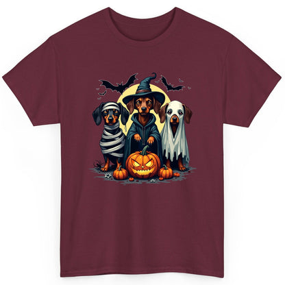 Dachshund Halloween Costumes dachshunds T-Shirt Maroon product mockup