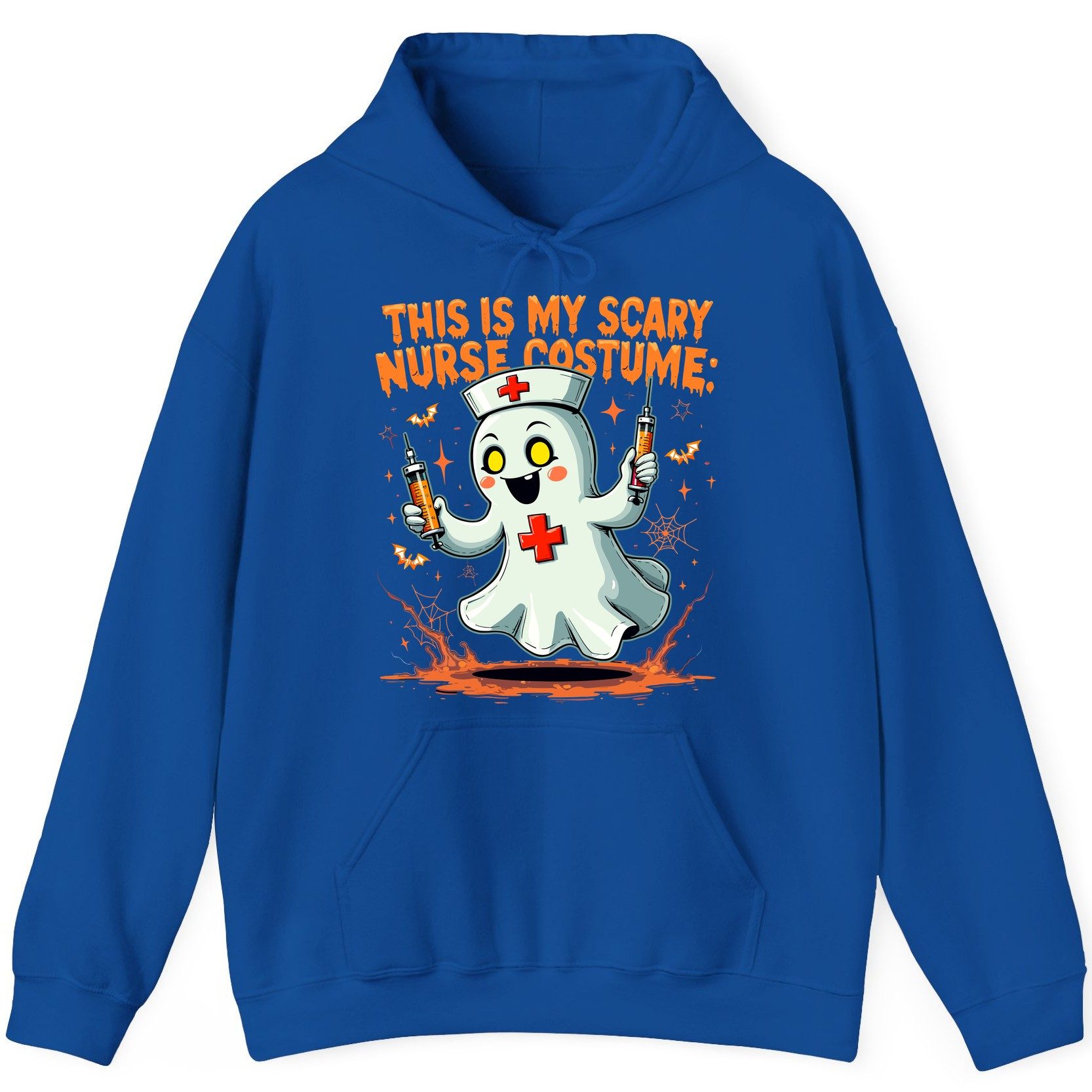 This Is My Scary Nurse Costume ghost nurse Hoodie Royal product mockup