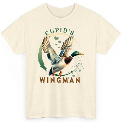 Cupid's Wingman mallard duck T-Shirt Natural product mockup