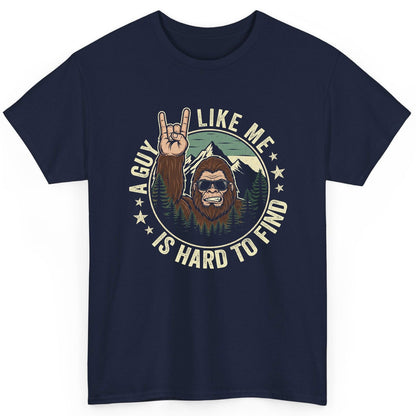 A Guy Like Me Is Hard to Find bigfoot T-Shirt Navy product mockup