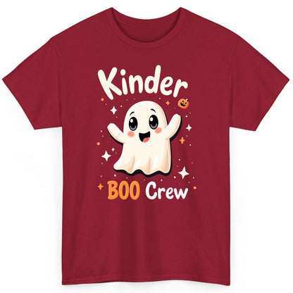 Kinder Boo Crew cute ghost T-Shirt Cardinal Red product mockup