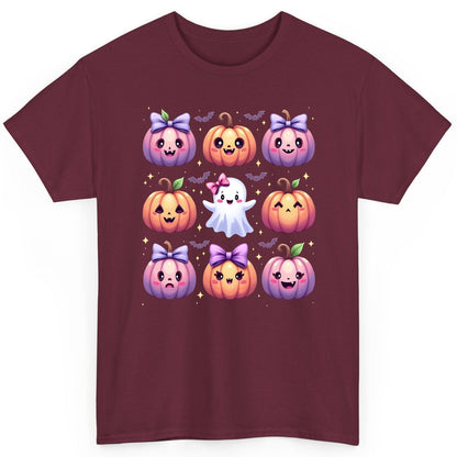 Kawaii Halloween Pumpkins kawaii Halloween T-Shirt Maroon product mockup