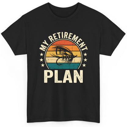 My Retirement Plan fly fishing T-Shirt Black product mockup