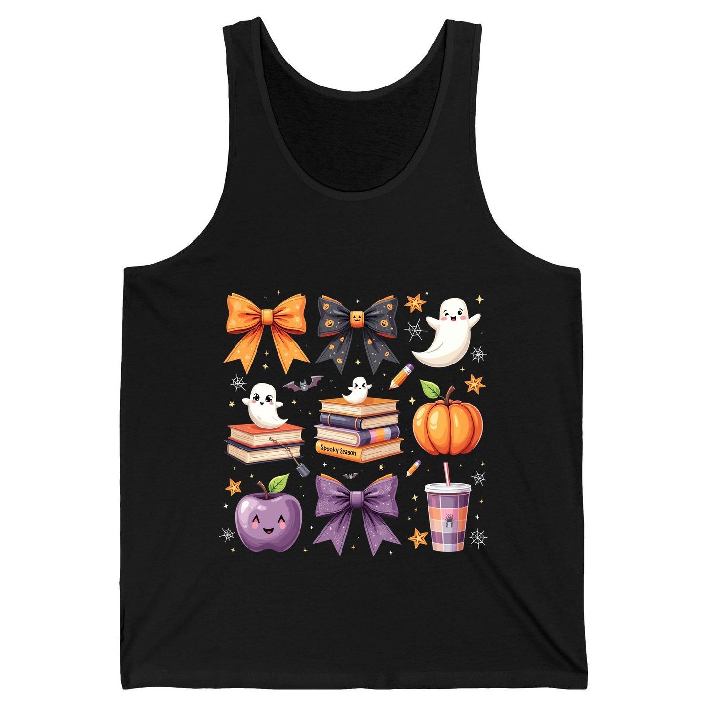 Spooky Season Halloween Tank Top Black product mockup