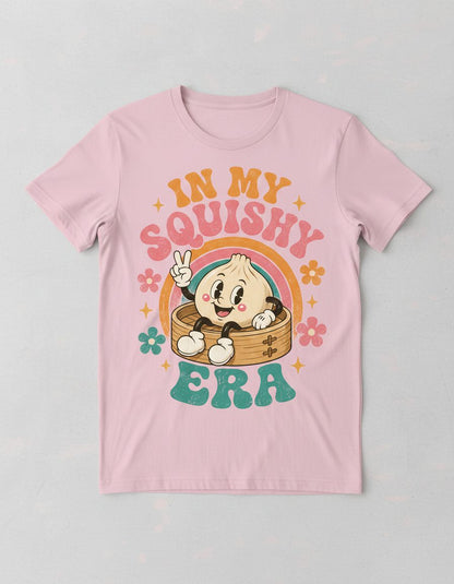 In My Squishy Era Funny Dumpling T-Shirt - product mockup - Light Pink