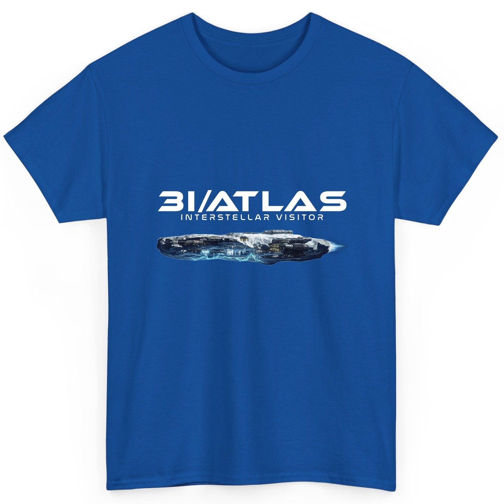 31 Atlas Interstellar Visitor sci-fi spaceship T-Shirt Royal product mockup