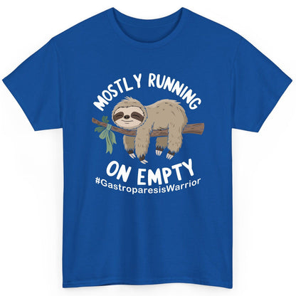 Mostly Running on Empty Gastroparesiswarrior gastroparesis awareness T-Shirt Royal product mockup