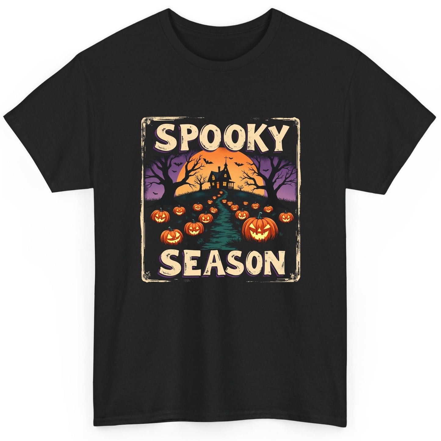 Spooky Season Halloween T-Shirt Black product mockup
