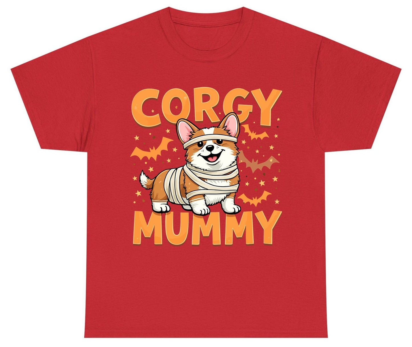 Corgy Mummy corgi Youth T-Shirt Red product mockup