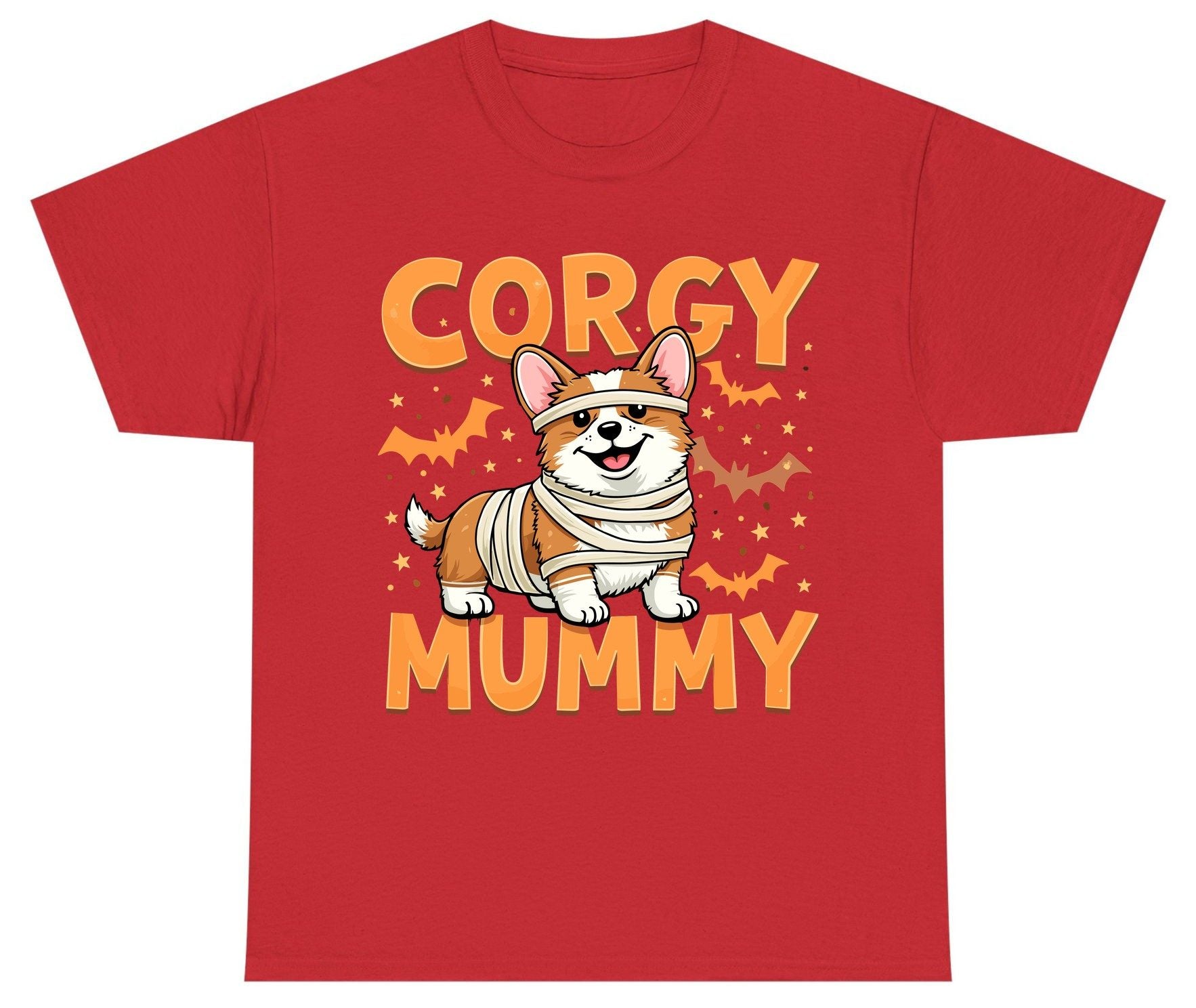 Corgy Mummy corgi Youth T-Shirt Red product mockup