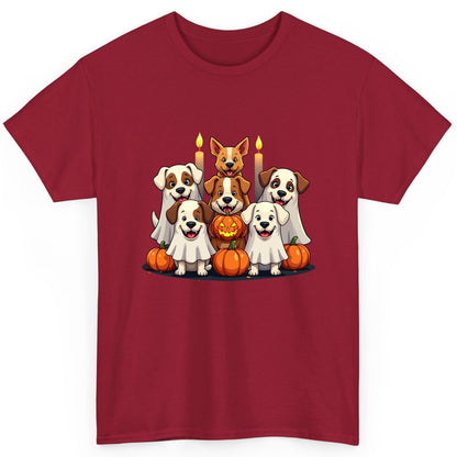 Cute Ghost Dogs Halloween Halloween dogs T-Shirt Cardinal Red product mockup
