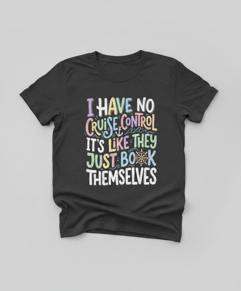 I Have No Cruise Control Funny Cruise Saying T-Shirt - Dark Heather
