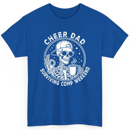 Cheer Dad Surviving Comp Weekend cheer dad T-Shirt Royal product mockup