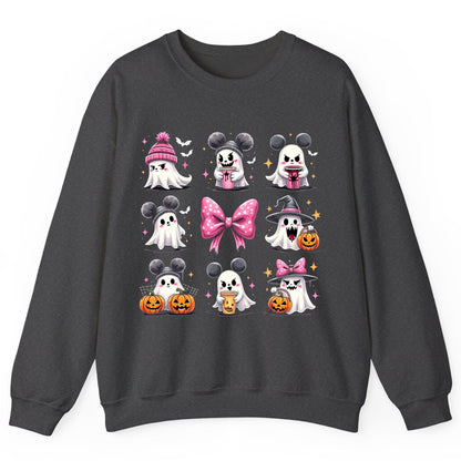 Cute Pink Halloween Ghosts Halloween ghosts Sweatshirt Dark Heather product mockup