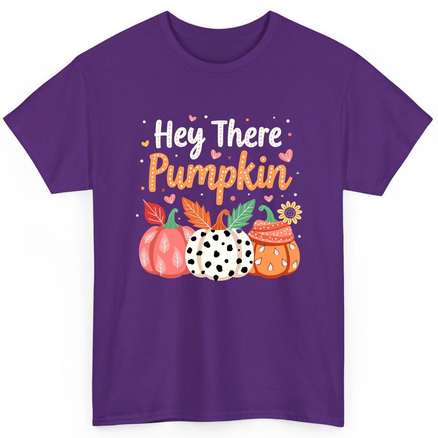 Hey There Pumpkin fall pumpkins T-Shirt Purple product mockup