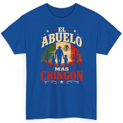 El Abuelo Mas Chingon mexican grandfather T-Shirt Royal product mockup