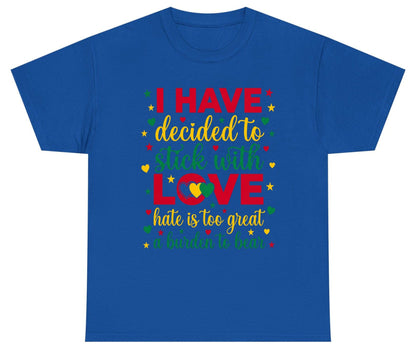 I Have Decided to Stick with Love Hate Is Too Great a Burden to Bear black history month Youth T-Shirt Royal product mockup
