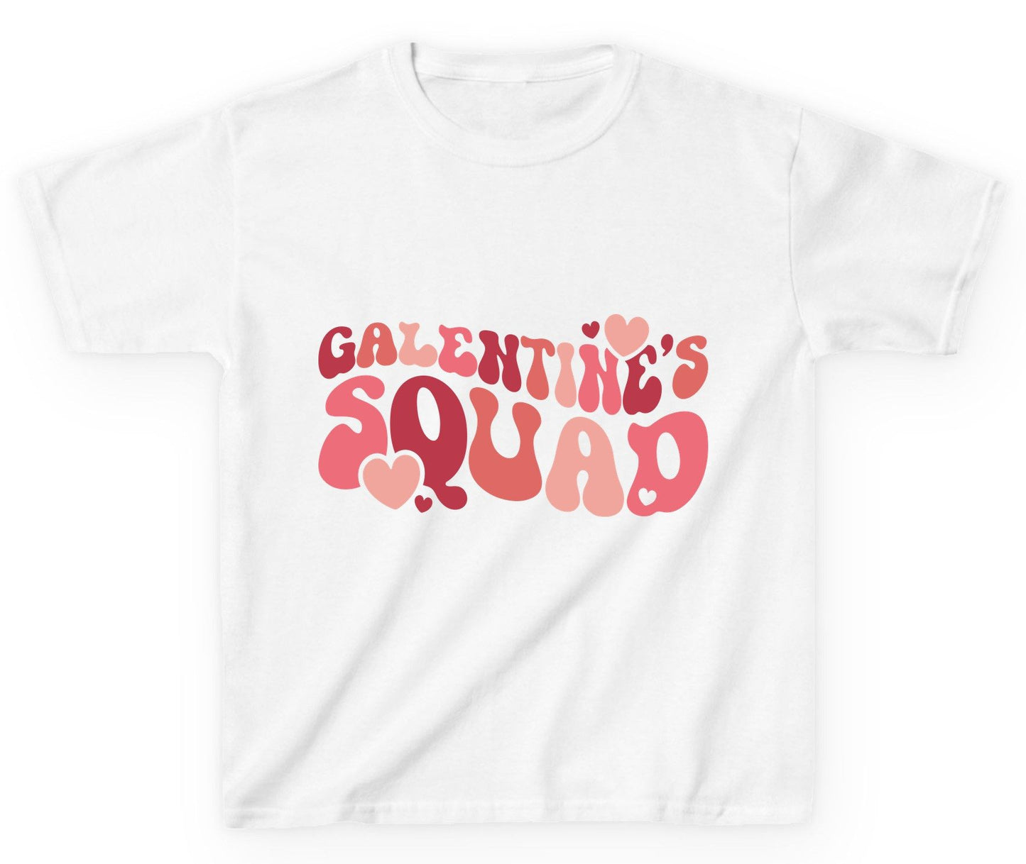 Galentine's Squad galentine's day Youth T-Shirt White product mockup