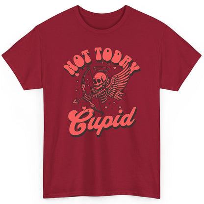 Not Today Cupid skeletal cupid T-Shirt Cardinal Red product mockup