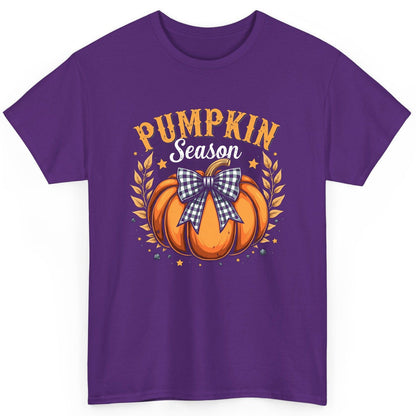 Pumpkin Season fall T-Shirt Purple product mockup