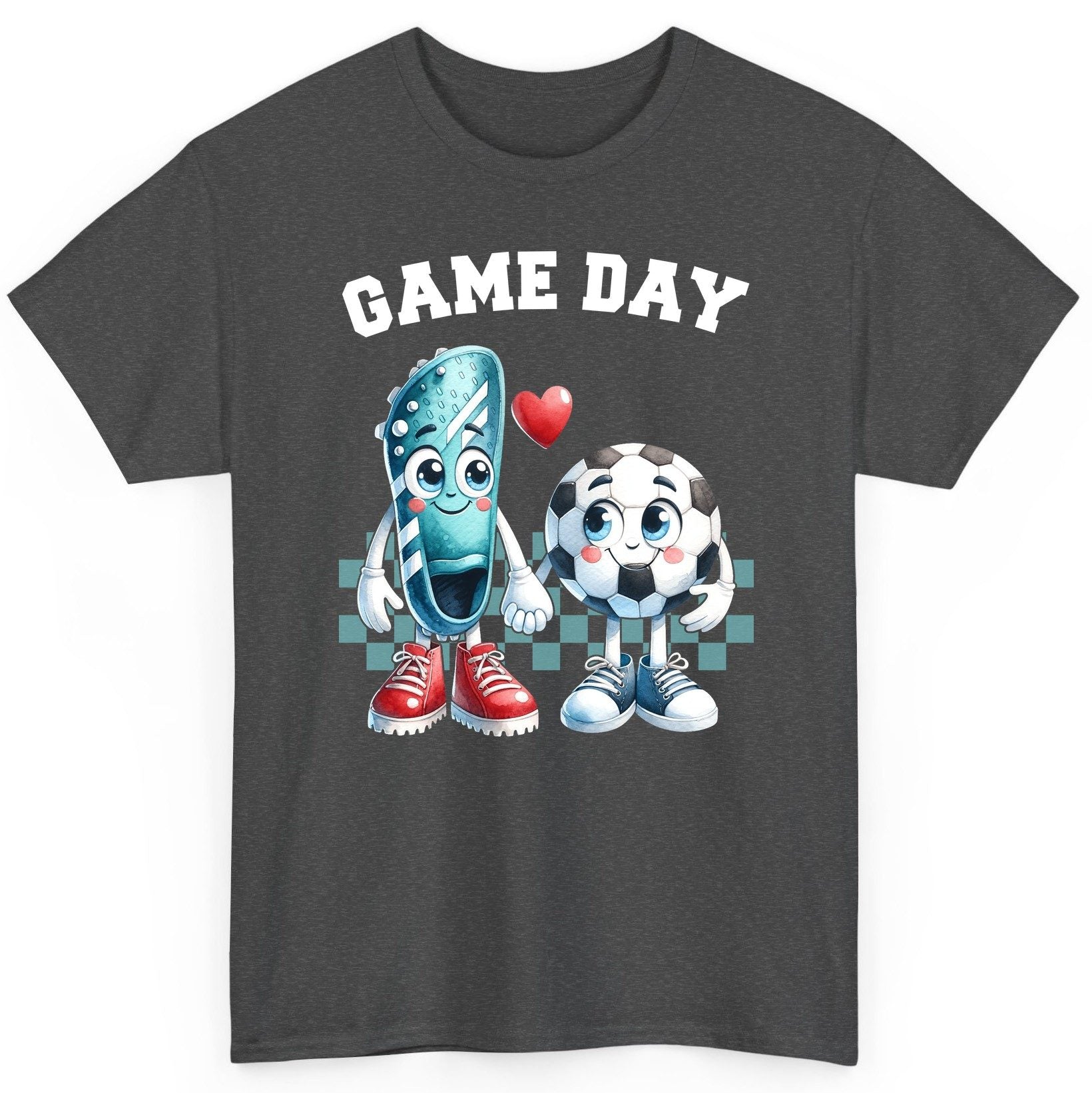 Game Day soccer T-Shirt Dark Heather product mockup