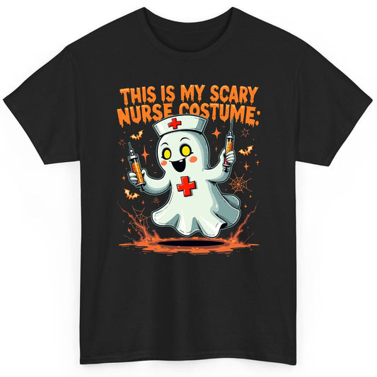This Is My Scary Nurse Costume ghost nurse T-Shirt Black product mockup