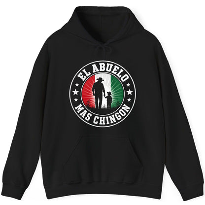 El Abuelo Mas Chingon mexican grandfather Hoodie Black product mockup