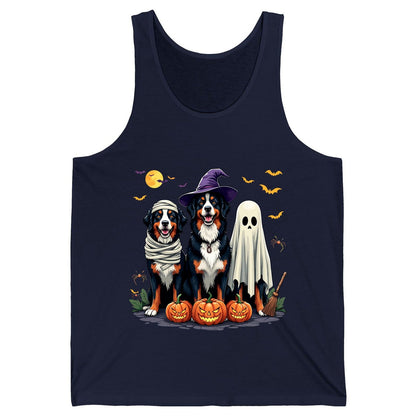 Halloween Bernese Mountain Dogs bernese mountain dog Tank Top Navy product mockup