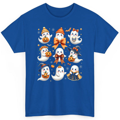 Cute Kawaii Ghosts Collection cute Halloween ghosts T-Shirt Royal product mockup