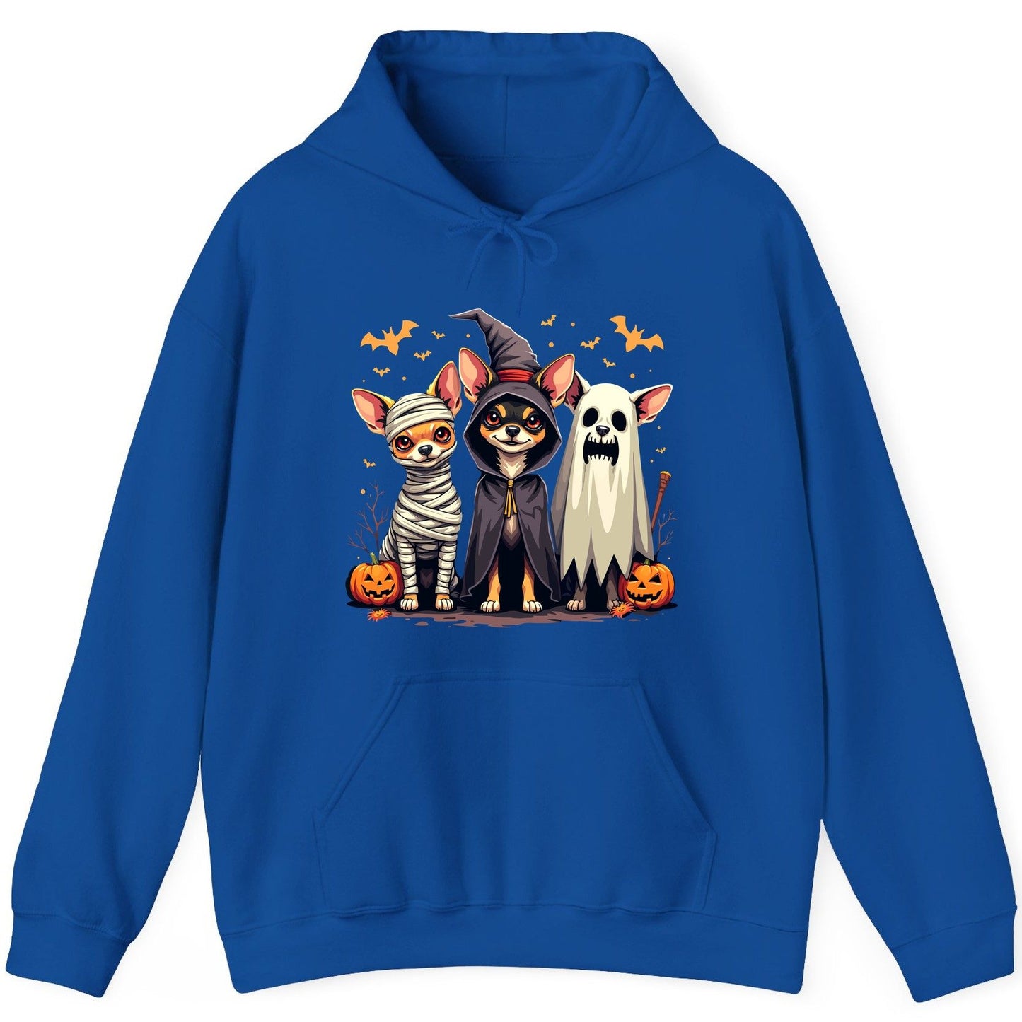 Chihuahua Halloween Costumes chihuahua dogs in Halloween costumes Hoodie Royal product mockup