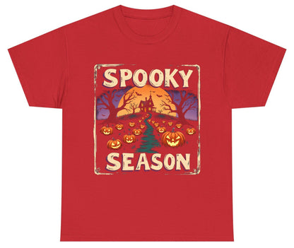 Spooky Season Halloween Youth T-Shirt Red product mockup