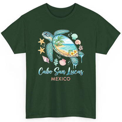 Cabo San Lucas Mexico sea turtle T-Shirt Forest Green product mockup