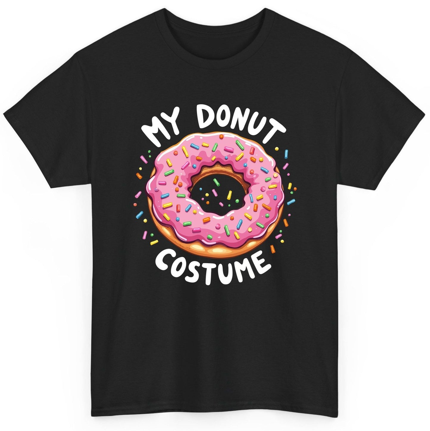 My Donut Costume donut T-Shirt Black product mockup