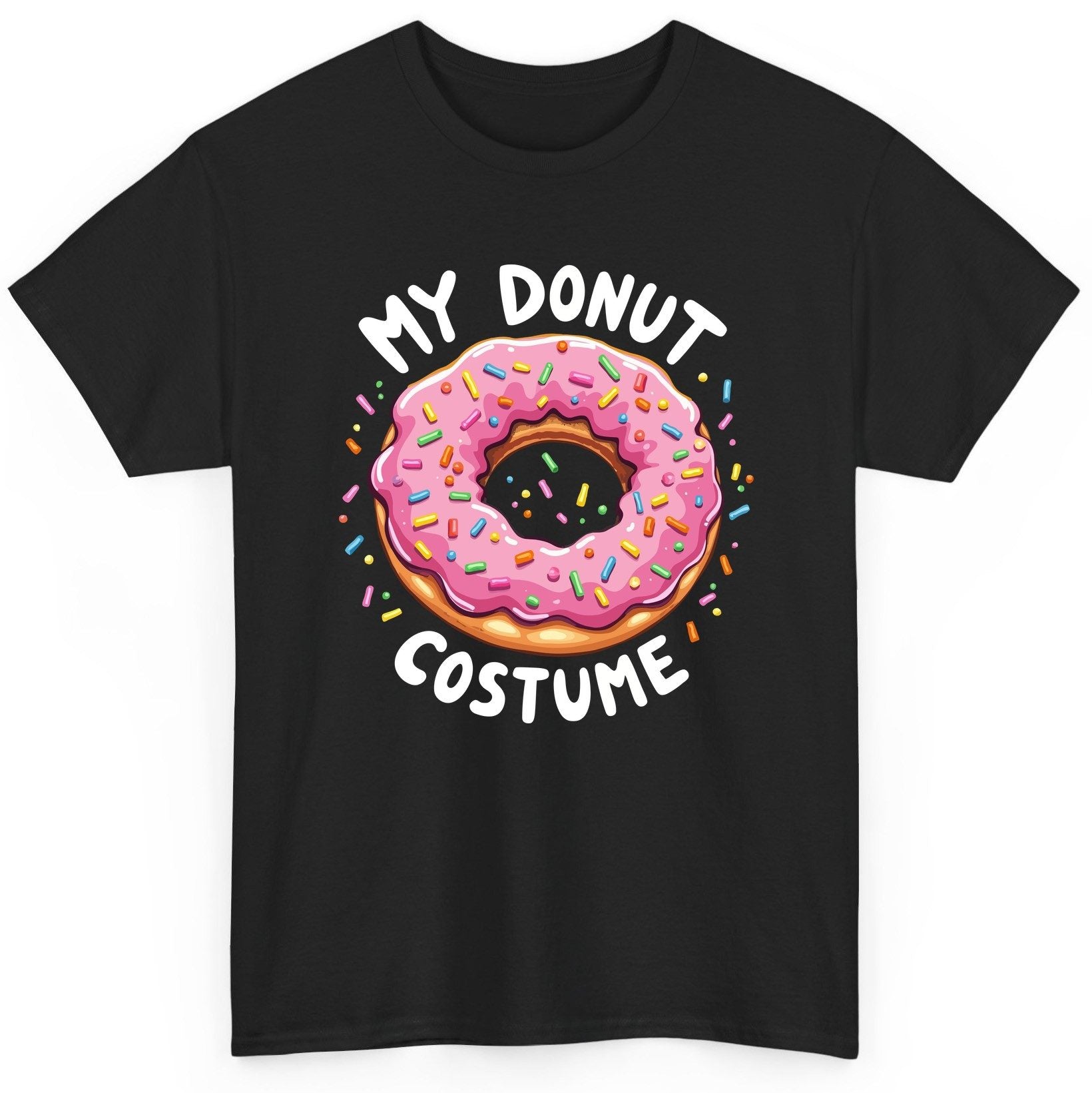 My Donut Costume donut T-Shirt Black product mockup