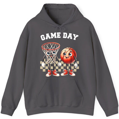 Game Day basketball Hoodie Charcoal product mockup
