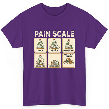 Pain Scale Christmas cookie pain scale T-Shirt Purple product mockup
