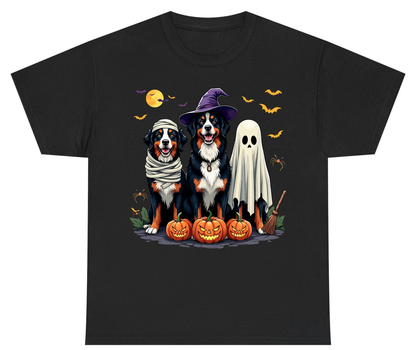 Halloween Bernese Mountain Dogs bernese mountain dog Youth T-Shirt Black product mockup
