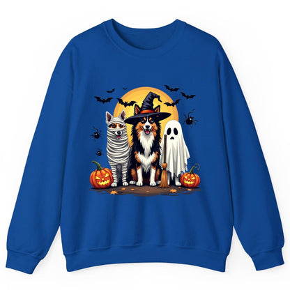 Halloween Dogs in Costumes Halloween dogs Sweatshirt Royal product mockup