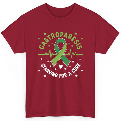 Gastroparesis Starving for a Cure gastroparesis awareness T-Shirt Cardinal Red product mockup