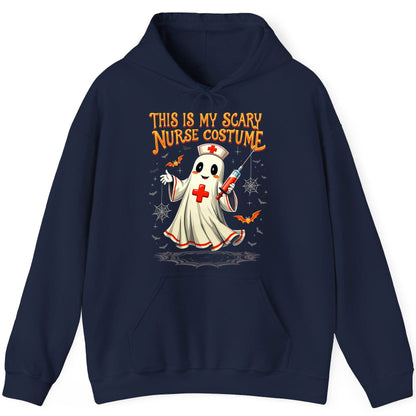 This Is My Scary Nurse Costume Halloween ghost nurse Hoodie Navy product mockup